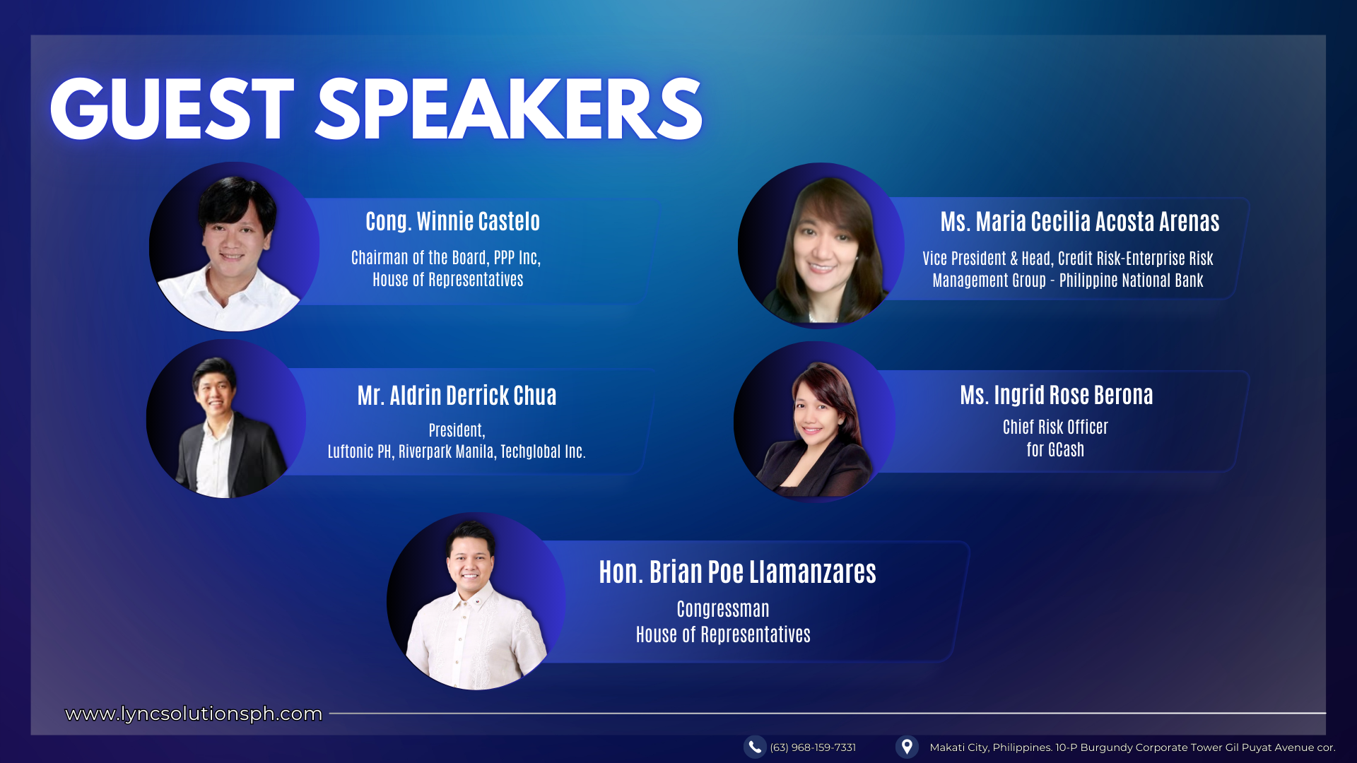 Speaker Announcement
